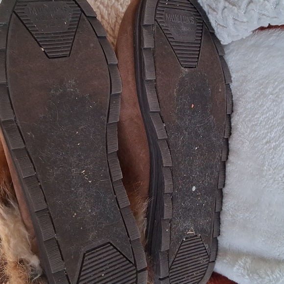 Muk Luks Brown Knit and Faux Fur Boots - Picture 5 of 6